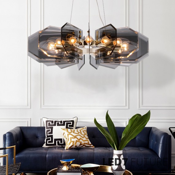 Loft Industry Modern - Glass End Chandelier